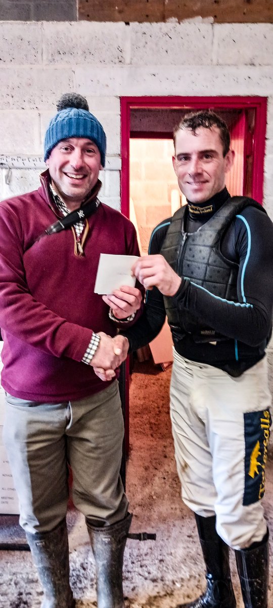 Leading jockey at Farmacaffley Barry O'Neill with two wins and a  second. Well done <a href="/bononeill1/">Barry O Neill</a> .