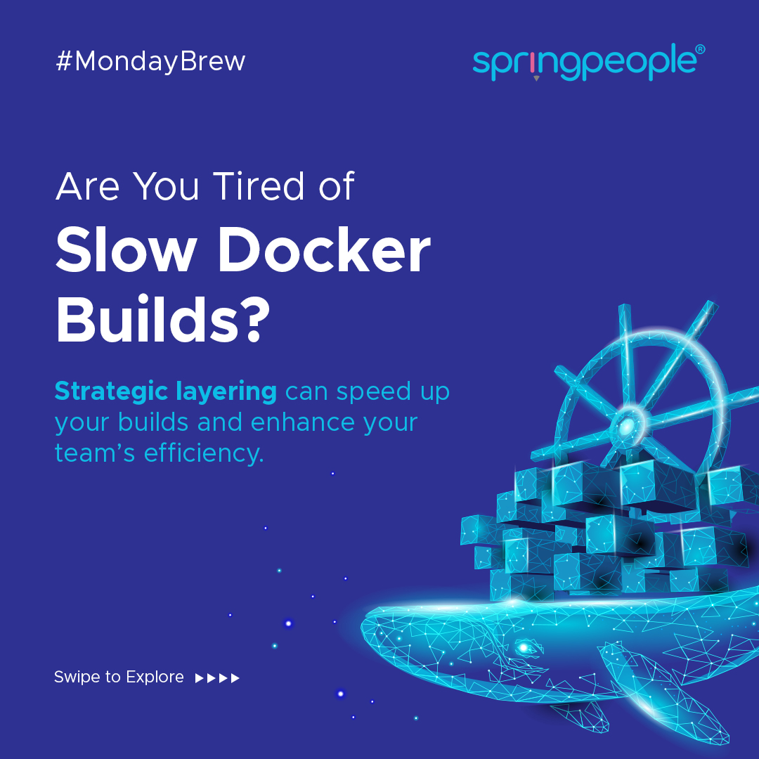SpringPeople_SP's tweet image. Is Docker builds slowing down your Monday hustle? If waiting on slow builds is how you’re starting the week, it’s time for a change.

Visit Now: springpeople.com/docker-training

#DockerBuilds #BuildOptimization #FasterBuilds #DevOpsTips #MondayMotivation #TechEfficiency #DockerTips