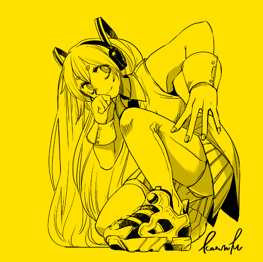 初音ミク「初音ミクさん 」|KOWARE MILK-CHANのイラスト