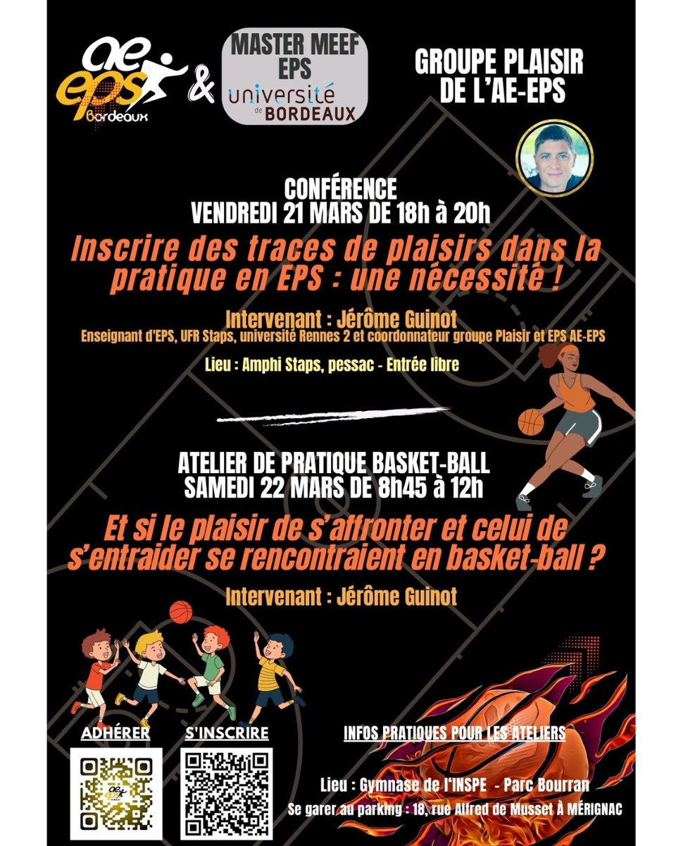 📢 Evénement AEEPS Bordeaux les 21 &amp; 22 mars 2025 ! 📢

🔎 Toutes les informations sont disponibles sur l'affiche jointe !

Pas le temps d’hésiter ! Inscrivez-vous dès maintenant, soyez nombreux !🔥

#AEEPSBordeaux  #EPS #aeeps #Formation #Sport  #stapsbordeaux #bordeaux