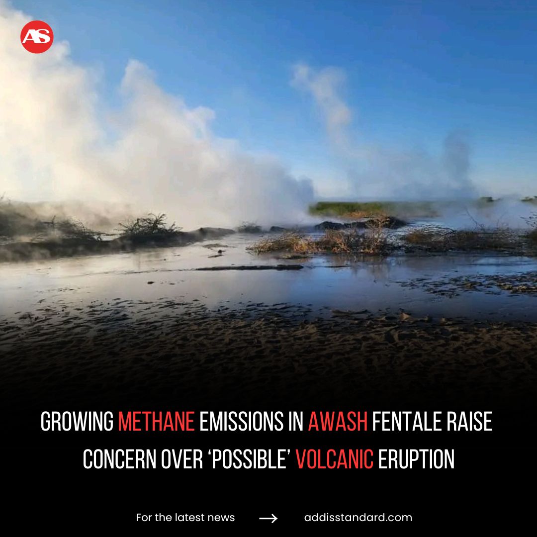 addisstandard's tweet image. #Ethiopia: Growing methane emissions in #Awash Fentale raise concern over ‘possible’ volcanic eruption

A growing release of methane gas in Awash Fentale since 20 January, 2025, has raised concerns over potential volcanic activity, with geosciences professor Tenaalem Ayenew
