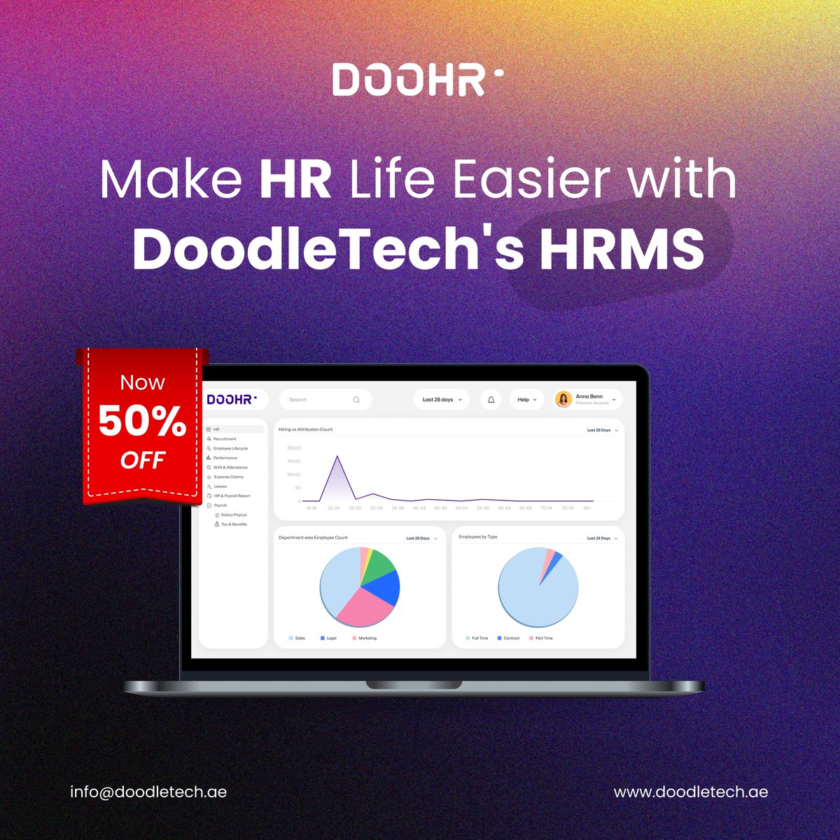 doodletechuae's tweet image. Tired of manual HR tasks? Automate payroll, attendance, and employee management effortlessly. Take advantage of this limited-time offer and transform your HR operations today!

🔗 Get started now: doodletech.ae/best-hrms-soft…

#HRMS #DoodleTech #HRManagement