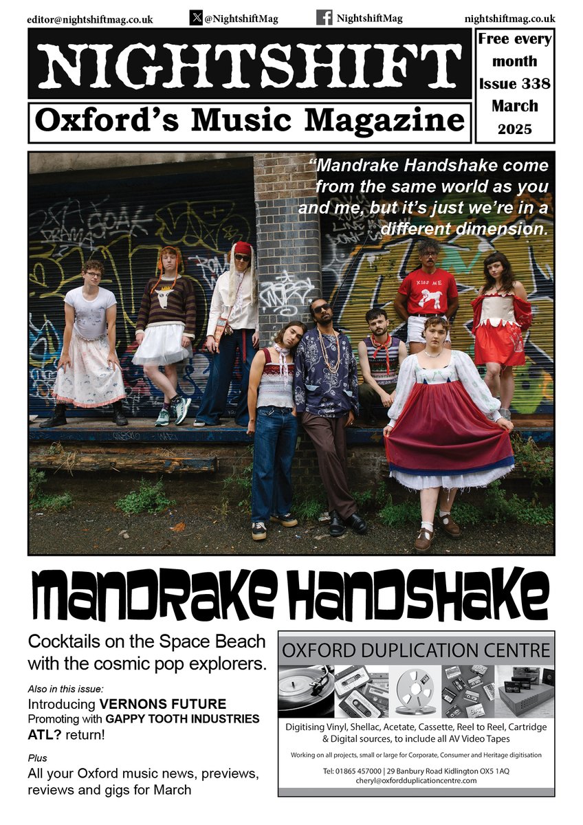 Nightshiftmusicmag (@nightshiftmag) on Twitter photo March's <a href="/NightshiftMag/">Nightshiftmusicmag</a> online now at nightshiftmag.co.uk/2025/mar.pdf with <a href="/mdrakehshake/">Mandrake Handshake</a> + Introducing <a href="/VernonsThe/">Vernons Future</a> + all your usual local gig gubbins. March's <a href="/NightshiftMag/">Nightshiftmusicmag</a> online now at nightshiftmag.co.uk/2025/mar.pdf with <a href="/mdrakehshake/">Mandrake Handshake</a> + Introducing <a href="/VernonsThe/">Vernons Future</a> + all your usual local gig gubbins.