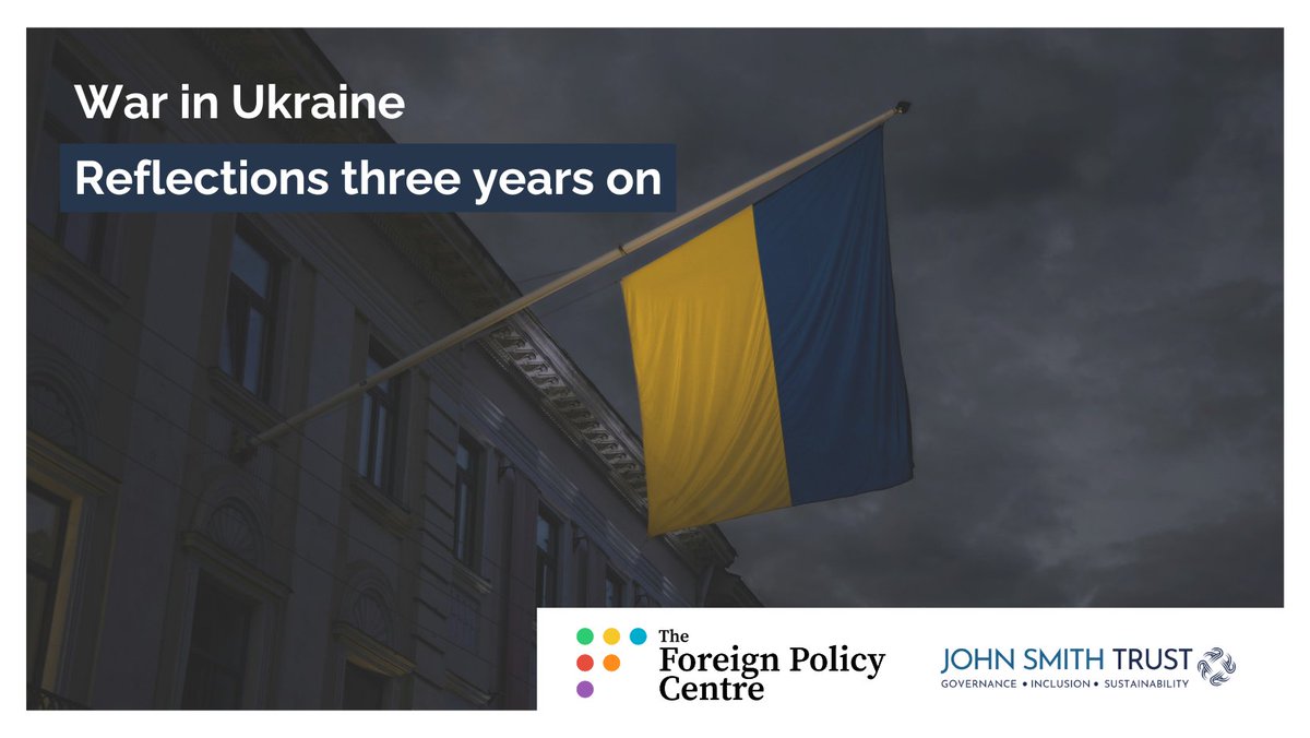 🇺🇦 Today, 24 February 2025, marks 3 years since Russia’s full-scale invasion of #Ukraine. We once again turn to FPC fellows &amp; friends to share their perspectives on the war &amp; its impact inside Ukraine &amp; beyond.

Read the mini-series: shorturl.at/wABEx