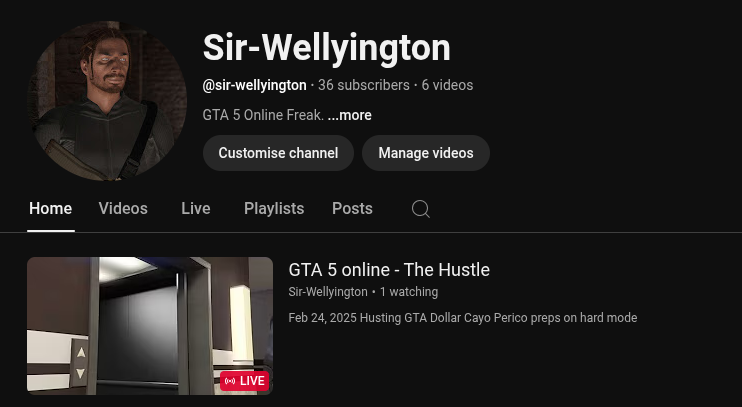 wellyington's tweet photo. Sir-Wellyington is on The Hustle right now!
Live on #YouTube!
https://t.co/Ww74OS06rk
#GTA5 #GTA5Online #GTAOnline #BaseDrill #FAFO $CJ $Toby https://t.co/dtWMyUonc6