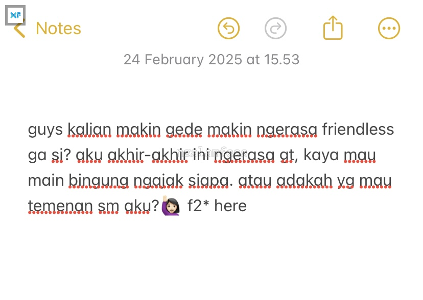bantu ak yg friendless ini oyi