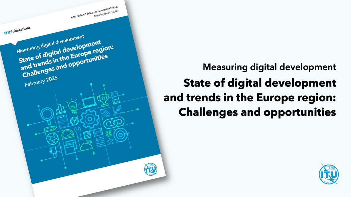 At #ITURDF, I am pleased to launch the ‘State of digital development and trends in the Europe region’ report – it provides an overview of the state of digital connectivity through key indicators + showcases impactful case studies from the region.
itu.int/sddt2025 #ITUdata