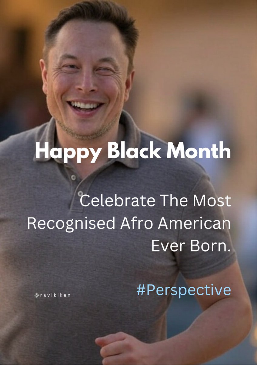 ravikikan's tweet image. Perspective for Monday Vibes :)

via @DOGE @elonmusk 

#HappyBlackHistoryMonth #AllLivesMatter
