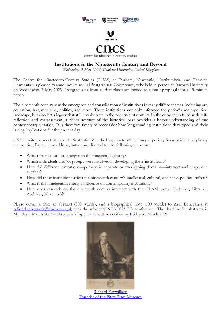 DurhamCNCS's tweet image. One week left to submit abstracts for the CNCS PG conference on May 7. CFP deadline March 3. durham.ac.uk/research/insti…