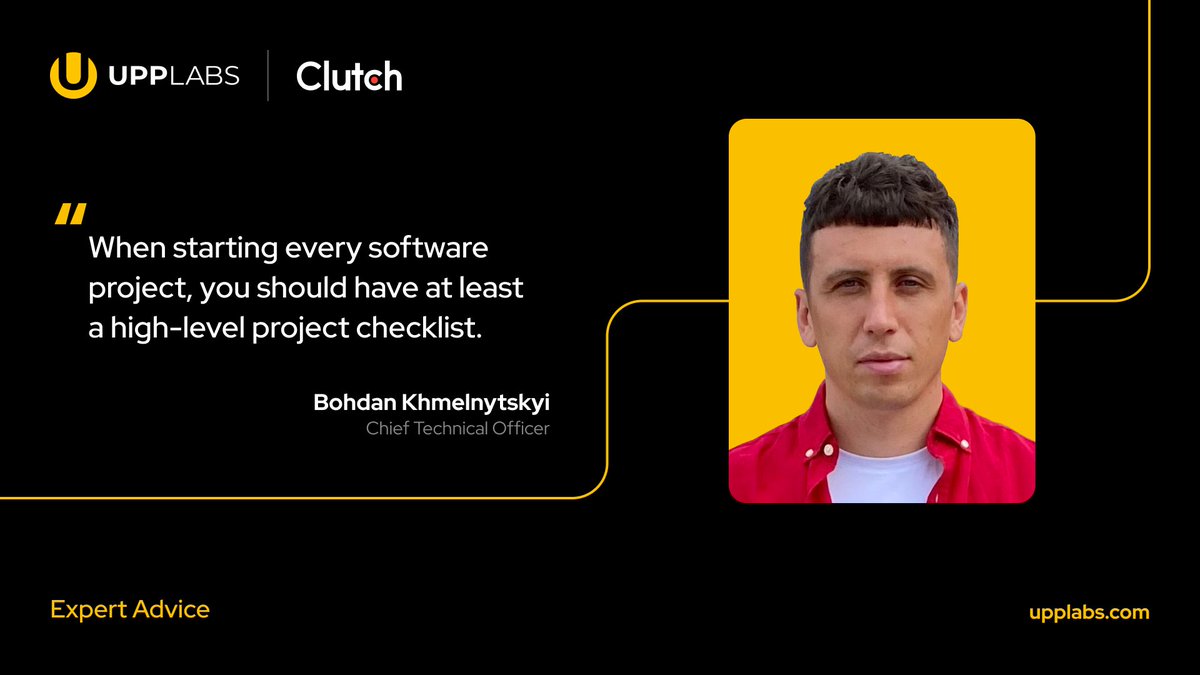 Caring is sharing 🫂Our CTO Bohdan Khmelnytskyi gave his piece of advice in the new Clutch article about choosing IT services. Check the full material with all experts' advice: bit.ly/43pG8On

#IT #Tech #Software #DigitalTransformation #Business #Insights #Knowledge