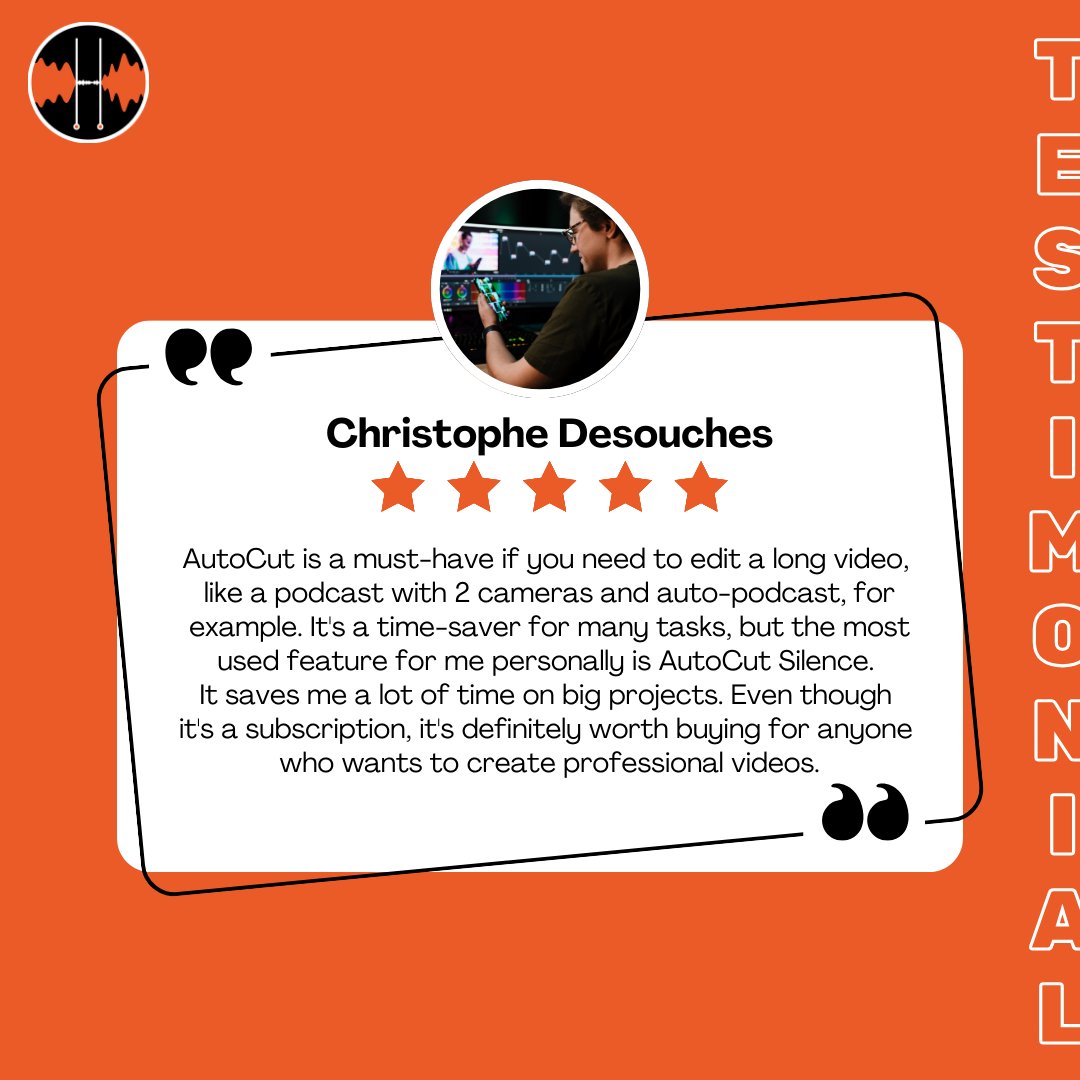 autocut_plugin's tweet image. Kicking off the week with a BIG thank you ! 💬

Your feedback drives every update, making editing faster, smarter &amp;amp; smoother. Let’s keep shaping the future together! 👊✨

👉 Try @autocut_plugin now ! autocut.com/en/download/

#AutoCut #VideoEditing #AI #Innovation