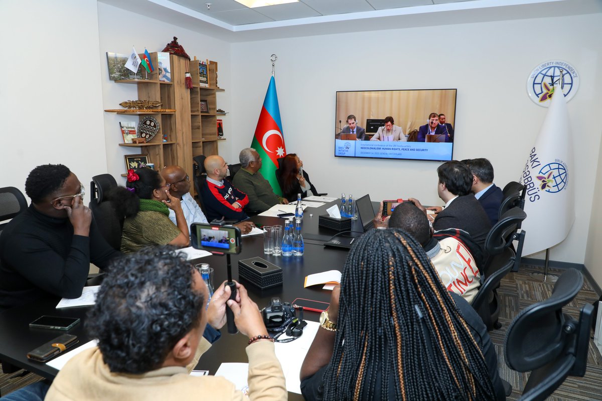 bakuinitiative's tweet photo. Fruitful discussion with media representatives from French colonies at the Baku Initiative Group office. Briefed on the organization’s mission, objectives, and further targets. A special video presentation showcased our international initiatives and achievements over the past two years.

We also showed our guests on-site with real facts how external interferences occurred in the organization, as well as how cyber attacks were carried out against BIG.

#BakuinitiativeGroup #FrenchColonialism #media