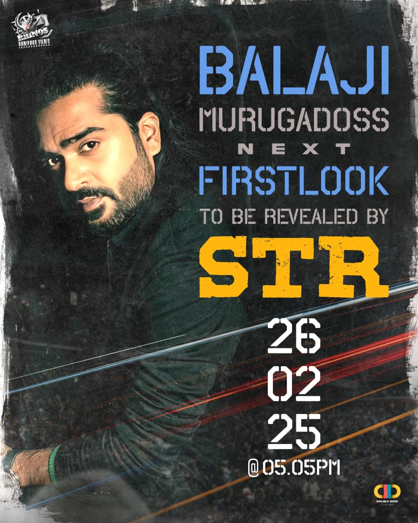 Vedikaiparpavin's tweet image. #BalajiMurugadoss next movie🎥 first look revealed by #SilambarasanTR on 26.02.25 @ 5:05PM 🔥🔥🔥

#VedikkaiPaarpavan #JanaNayagan #GoodBadUgly #Dragon #NEEK