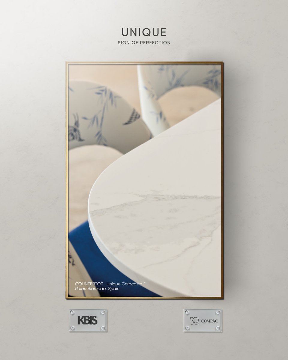 COMPACsurfaces's tweet image. The Unique™ collection by #QuartzCOMPAC fuses timeless elegance with innovative design.

Discover Unique™ at @KBIS, from February 25-27 in Las Vegas.

#COMPAC #Unique #KBIS2025 #LuxuryDesign #InnovationInSurfaces #QuartzCOMPAC