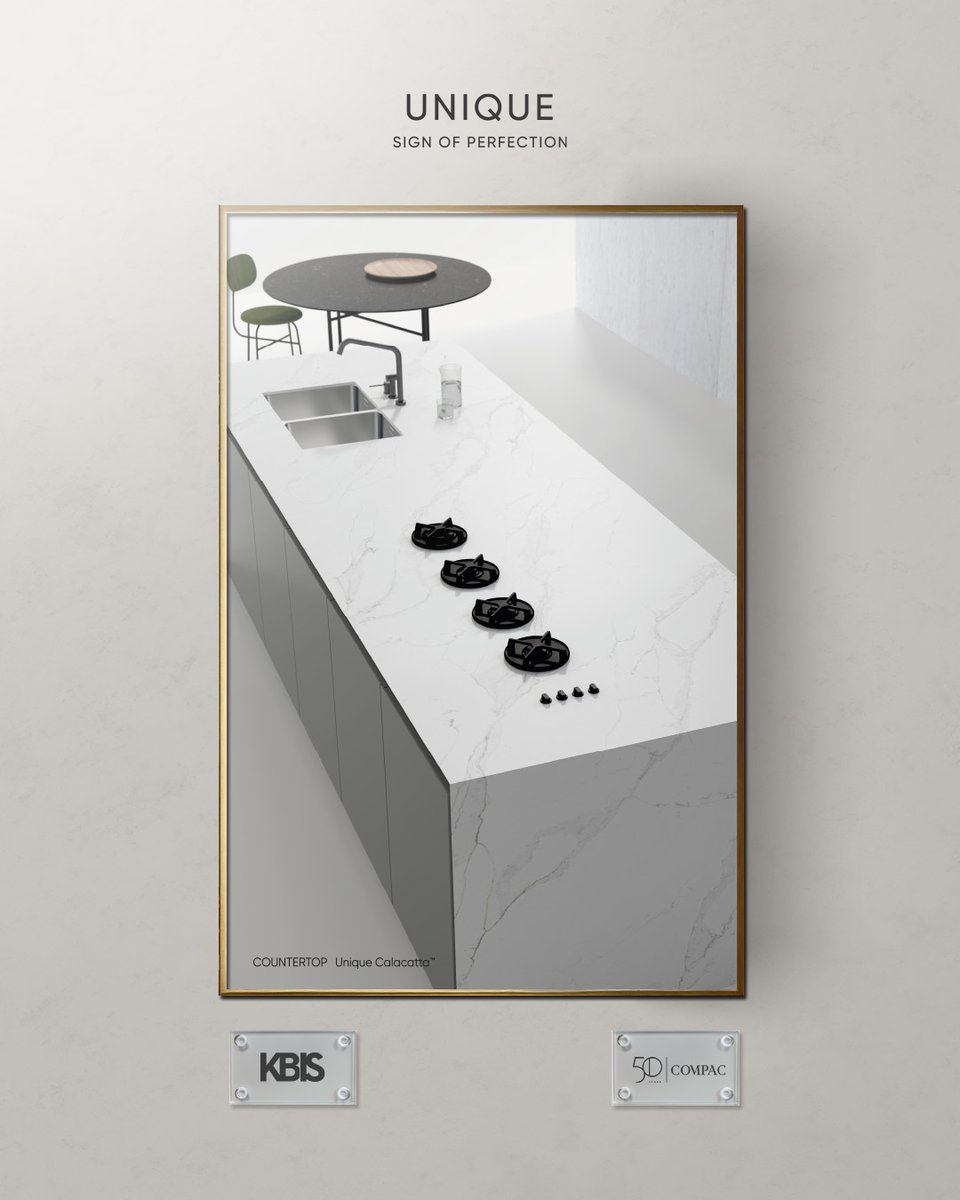 COMPACsurfaces's tweet image. The Unique™ collection by #QuartzCOMPAC fuses timeless elegance with innovative design.

Discover Unique™ at @KBIS, from February 25-27 in Las Vegas.

#COMPAC #Unique #KBIS2025 #LuxuryDesign #InnovationInSurfaces #QuartzCOMPAC