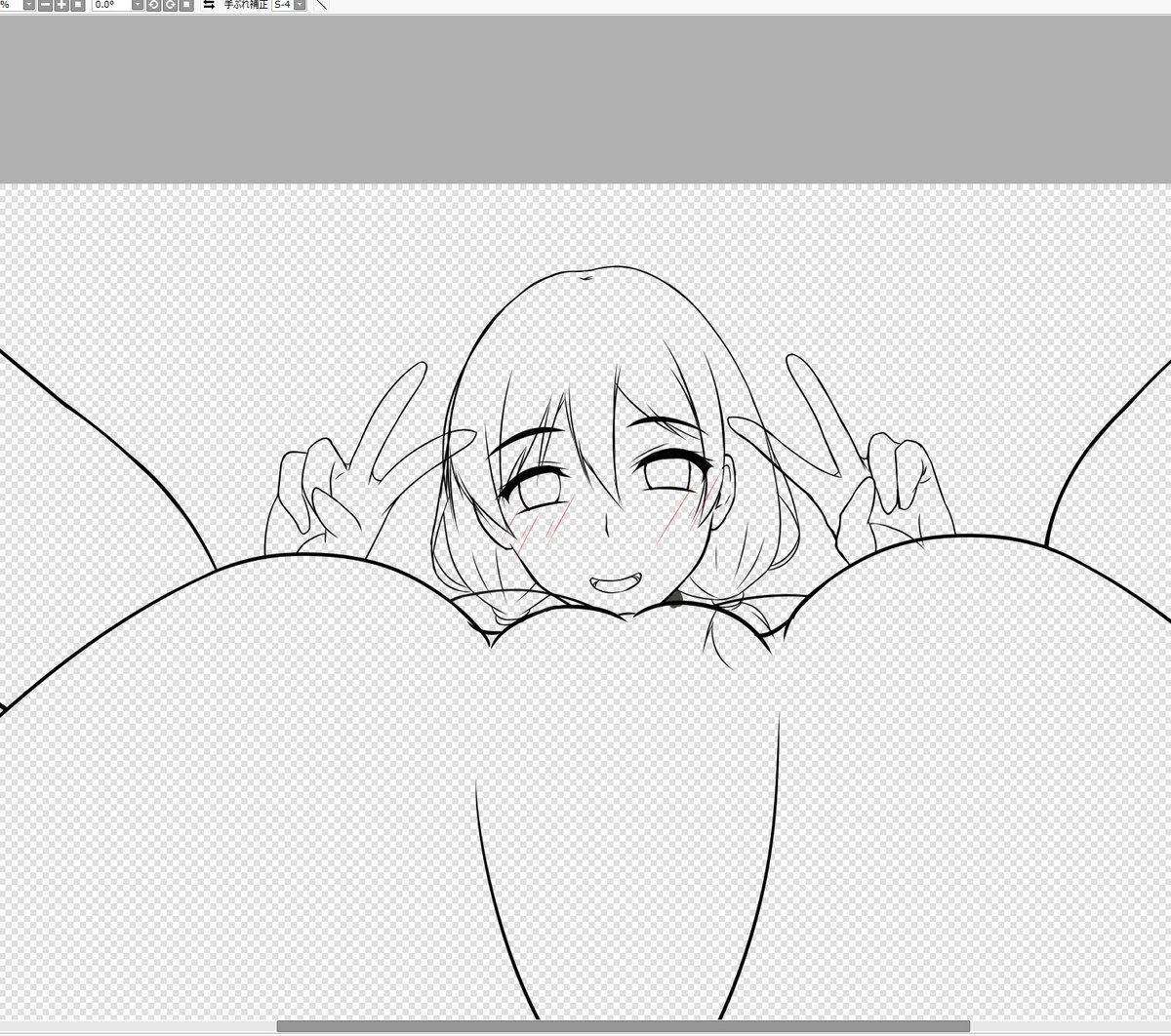 ピースピースΨ( `▽' )Ψ
ついでに差分用の表情もカキカキ✍⭐ 