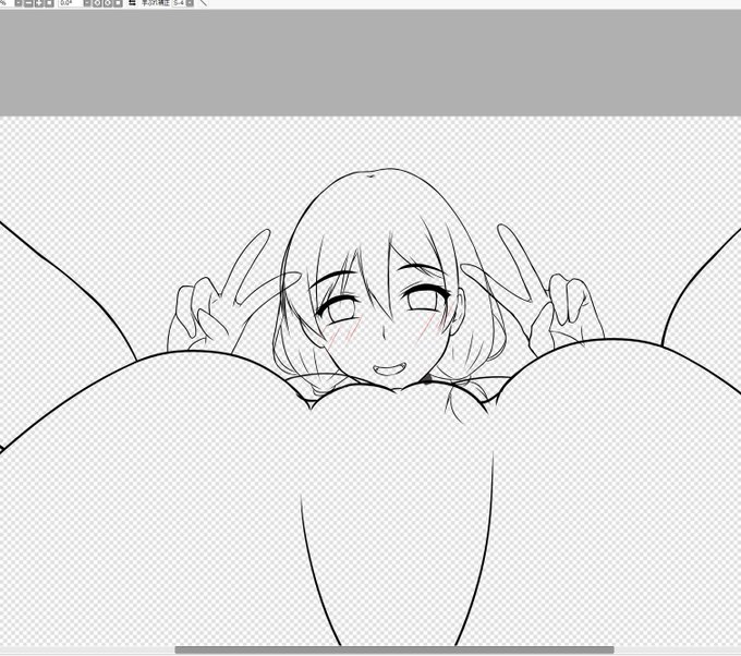 ピースピースΨ( `▽' )Ψ
ついでに差分用の表情もカキカキ✍⭐ 