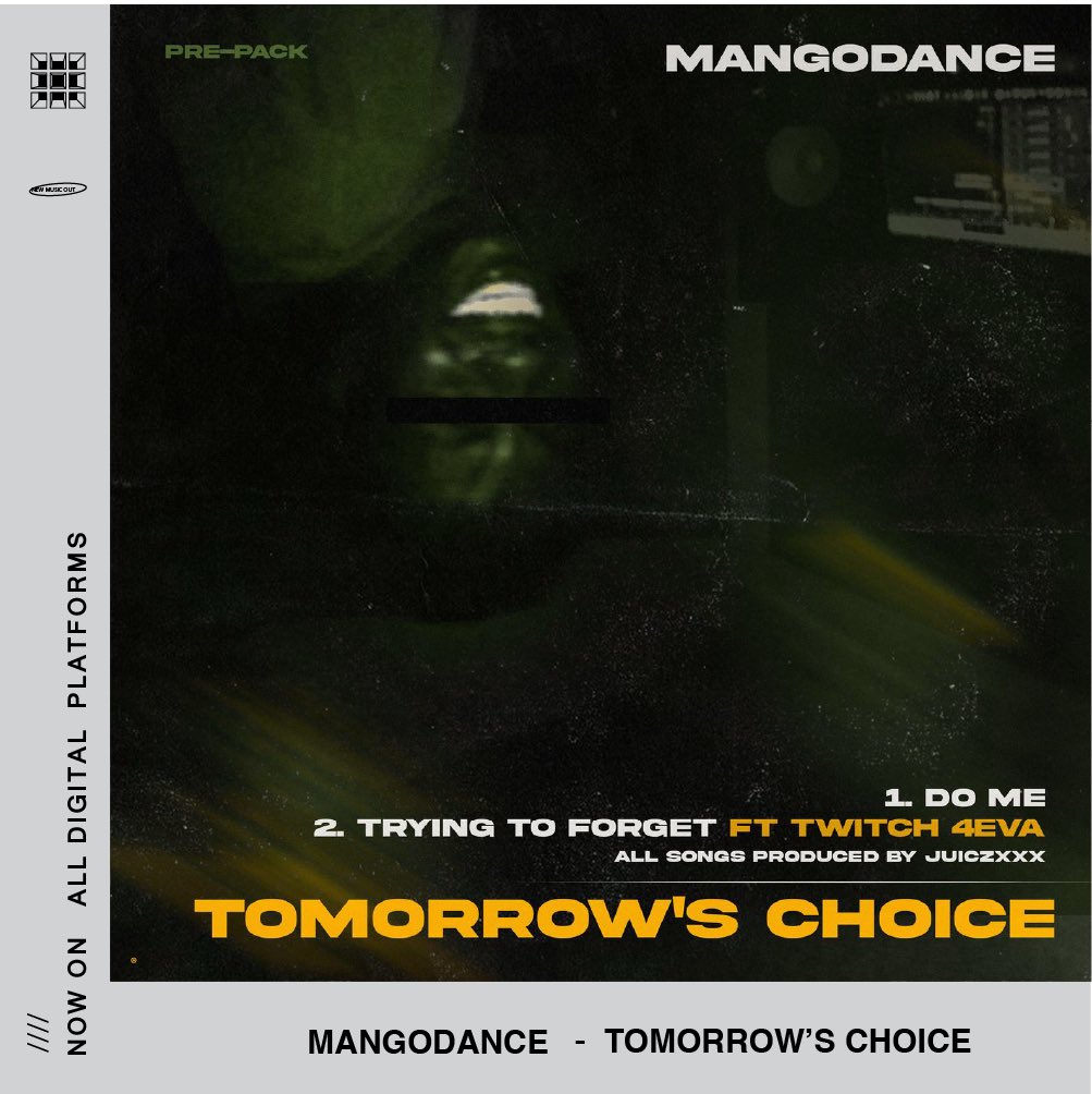Tomorrow’s choice by <a href="/mangodance_/">🍭</a> which features <a href="/twitch4eva/">Twitch 4EVA</a>  on the second song titled “Trying to forget”

Link in bio , Tap and enjoy