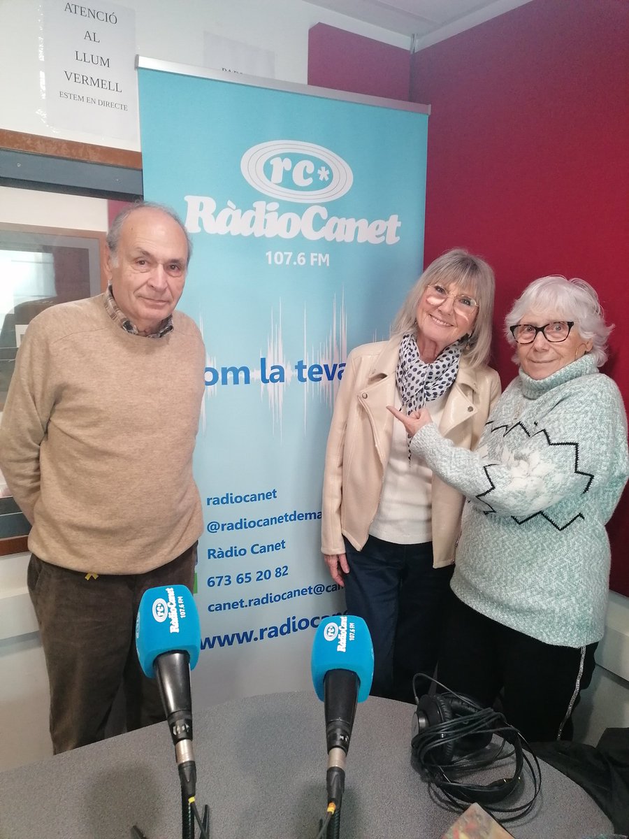 radiocanetdemar's tweet photo. 🗣️ Tertúlia a 3 bandes avui al #TalComSona
👉🏻Amb Paca Sola, Isabel Rosales i Pere Serra
@ajcanetdemar
@radiocanetdemar https://t.co/yFrI9pChmG