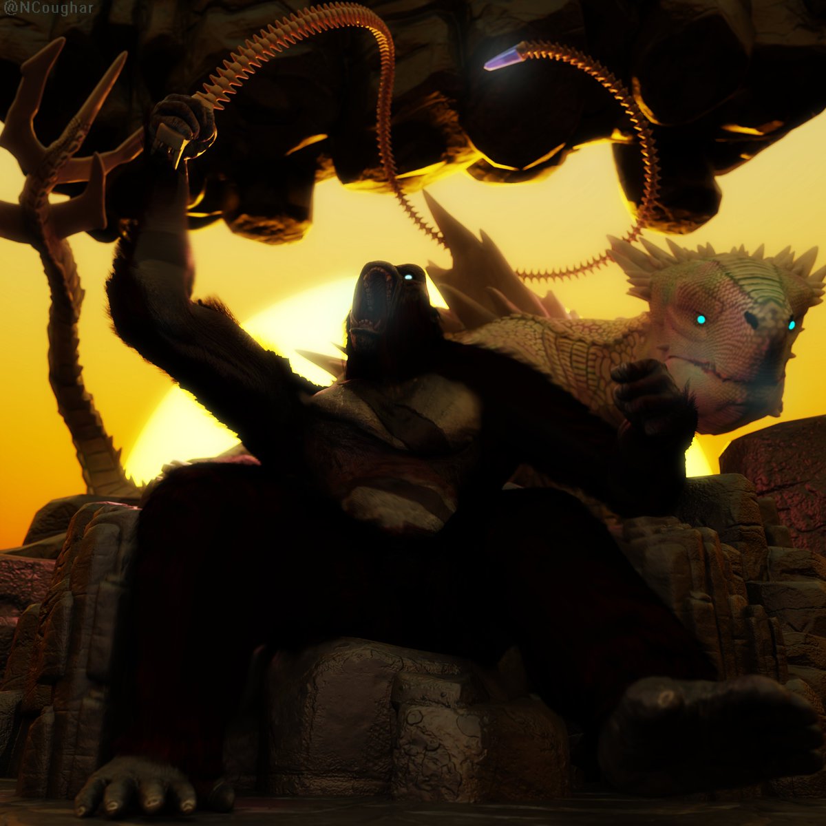 Nate Coughar(SFW Color Ver) (@sfw_nate) on Twitter photo The Skars Throne
models by <a href="/lukiethewesly13/">Lukiethewesly13</a>
#Godzilla #Kong #GxK #SkarKing #Shimo #3dart #Kaiju The Skars Throne
models by <a href="/lukiethewesly13/">Lukiethewesly13</a>
#Godzilla #Kong #GxK #SkarKing #Shimo #3dart #Kaiju