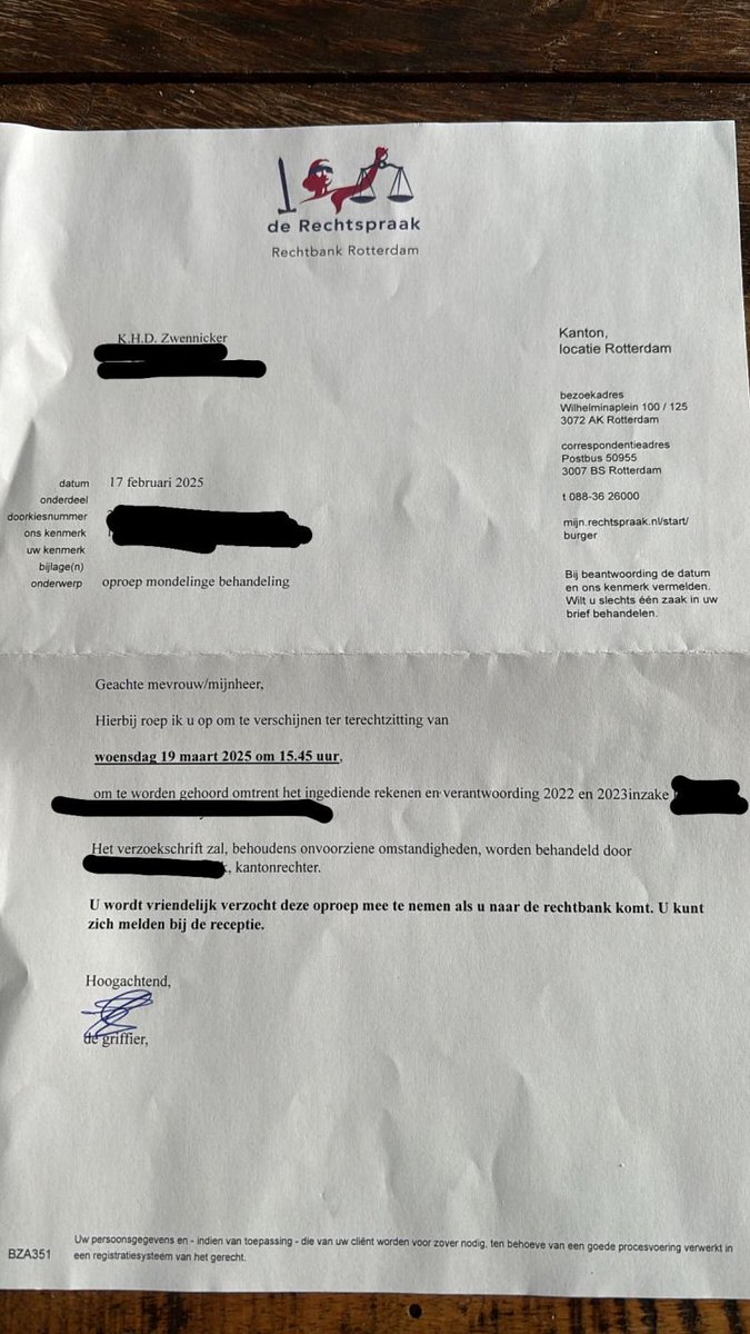 Lees en huiver⤵️
Karin Zwennicker schreef onderstaande #noodkreet
zie link .

"Met trillende vingers en mijn hart in mijn keel, schrijf ik deze post. Ik moet als moeder, mentor en bewindvoerder van mijn dochter met LVB en ASS voor de kantonrechter verschijnen.

Waarom?
Ieder jaar