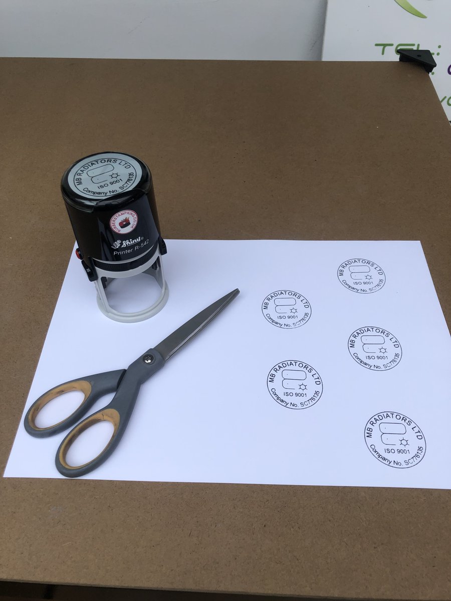 ukrubberstamper's tweet image. Professional &amp;amp; precise! Our latest Shiny R-542 custom stamp with logo, details, &amp;amp; ISO 9001. We make your stamps shine. ✨ #SelfInkingStamps #CustomMade