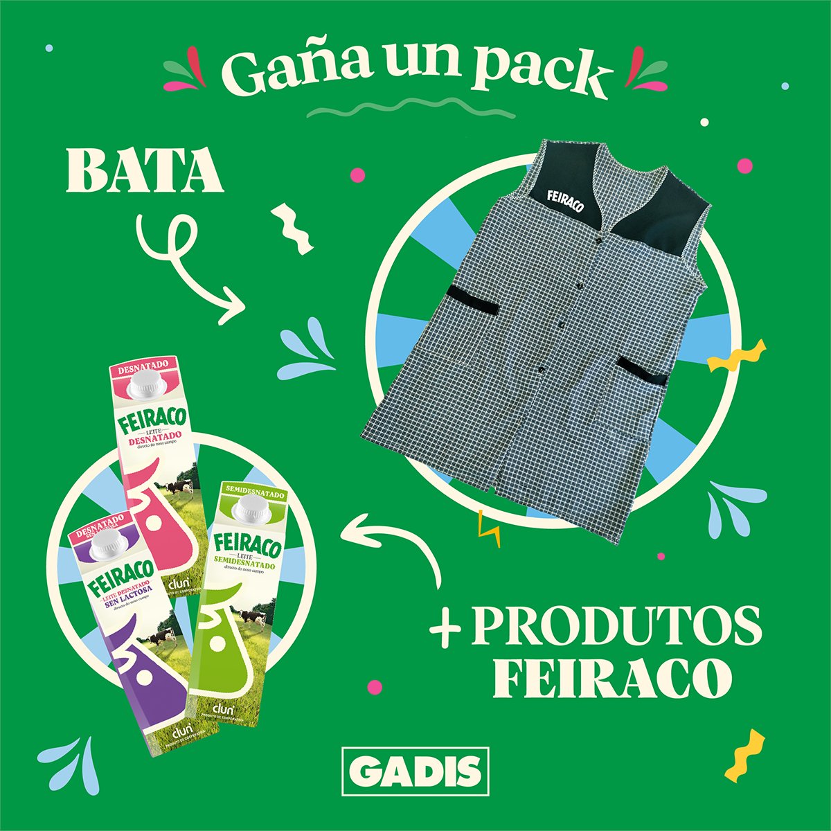 🤍 #SORTEO 🧡 Gaña un PACK de BATA e LOTE DE PRODUTOS <a href="/FeiracoLacteos/">Feiraco</a> 😍! 

Para participar só necesitas:

1️⃣ Seguir a <a href="/gadis/">Gadis</a> 🧡

2️⃣ Facer RT a esta publicación 🔄.

Participa ata o 23/02 🗓️ 

Bases: gadis.es/sorteos