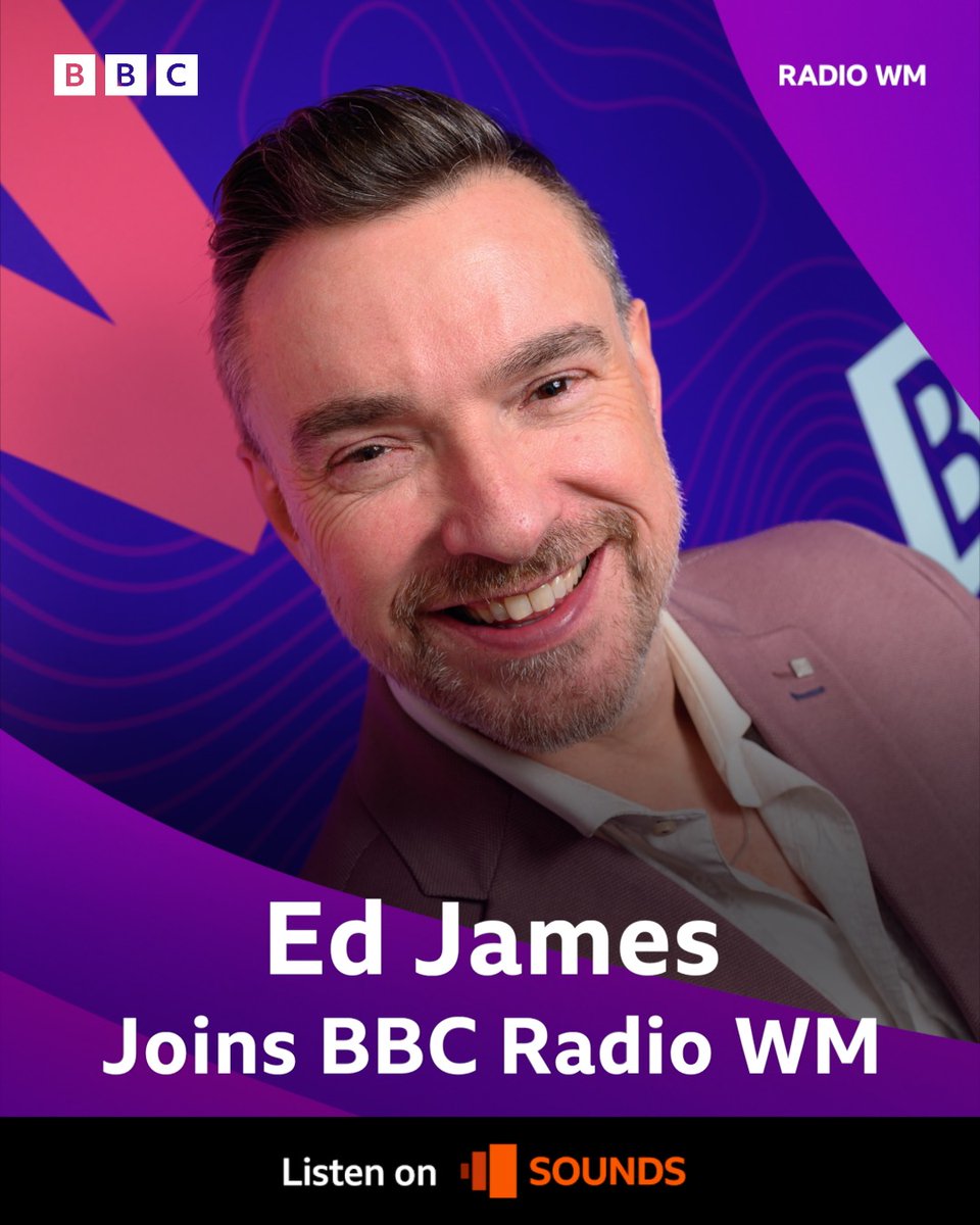 🗣️ “It feels like coming home” 

<a href="/edjames_/">ED JAMES he/him</a> will be joining BBC Radio WM to present a new show, 10am-2pm every weekday! 💜