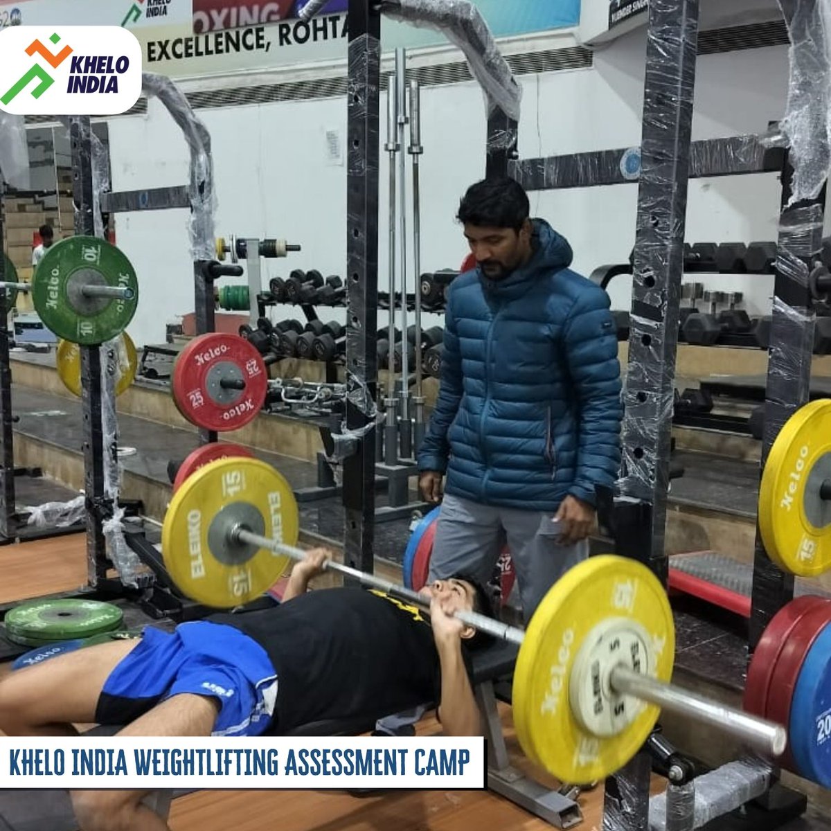 kheloindia's tweet image. Every drop of sweat is a step closer to excellence! 🥊🏃‍♂️ 🌟 Stay tuned as we track the growth, grind, and grit of these future champions. 

#BoxingCamp #PerformanceAssessment #NextGenChampions #Strength #Speed #Endurance #KheloIndiaAthletes 

@mansukhmandviya @khadseraksha