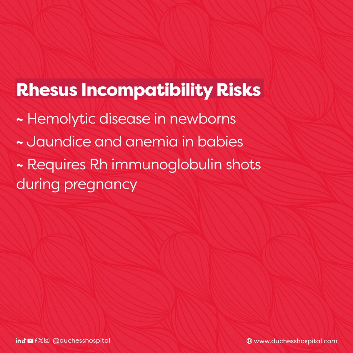 DuchessHospital's tweet image. Understanding your Rh status helps prevent complications and ensures safe medical decisions. 

Stay informed, stay healthy!

#KnowYourRhFactor 
#Rhfactor
#duchesshospital
#Duchessaffordablehealthcare
#Duchesstransforminghealthcare
