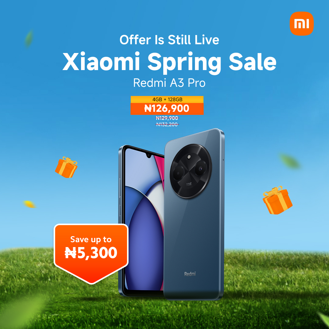 XiaomiNigeria's tweet photo. The Xiaomi Spring Sale is still on! πΈβ¨
Save up to β¦16,000 on budget-friendly smartphones like the Redmi 14C, Redmi A3X, and Redmi A3 Pro. π₯³
Visit any authorized Xiaomi store today and upgrade your phone without overspending! π
#XiaomiSpringSale #Redmi14C #RedmiA3Pro #RedmiA3X