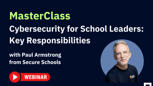 secureschoolsuk's tweet photo. 🤝 This Wednesday, Secure Schools joins forces with HeadteacherChat for a cybersecurity masterclass led by Paul Armstrong

👀 With cyber threats on the rise, school leaders must take an active role in safeguarding their schools against attacks.

➡️ The first of two, this session will explore the strategic responsibilities of headteachers, highlighting the key steps required to build a secure digital environment.

Cybersecurity for School Leaders: Key Responsibilities
📅 Date: 26th February 2025 | 11:00 – 12:00 PM GMT
🎙️ Speaker: Paul Armstrong
🆓 Membership Level: FREE
😍 Suitable for: Everyone

🖊️Sign up for the Session: https://t.co/Q4J40FY71v
