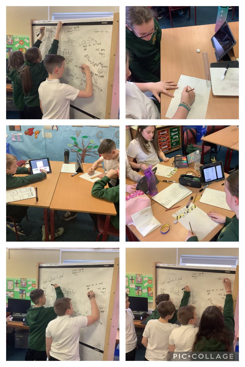 Last week P7 shared their understanding of ‘road safety’, then used this knowledge to create posters.