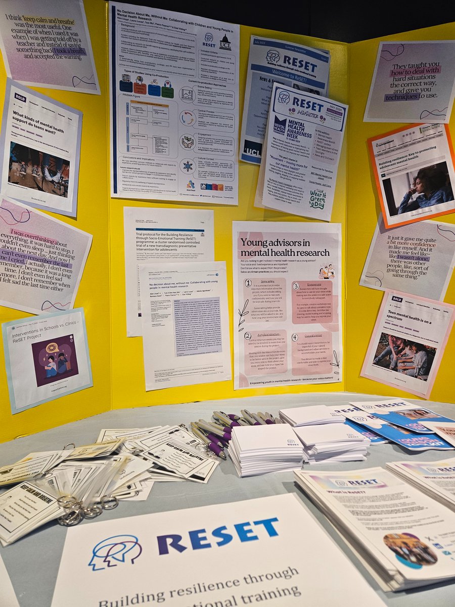 The ReSET team had a great time showcasing our work on Friday 🌟 It was wonderful to be met with high levels of excitement and enthusiasm from students, parents, teachers, researchers &amp; funders, making all the hard work that has gone into the project worthwhile!
