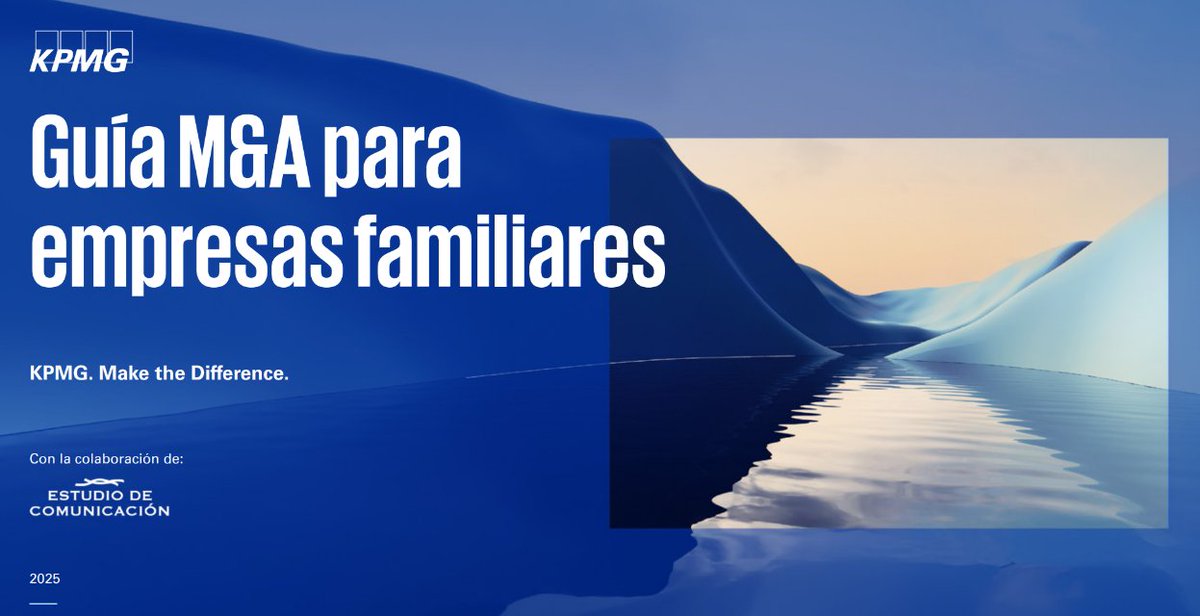 ➡️ <a href="/EstComunicacion/">Estudio de Comunicación</a> ha colaborado en la redacción de la Guía de M&amp;A para Empresas Familiares, que ha desarrollado <a href="/KPMG_ES/">KPMG España</a> y el Instituto de Empresa Familiar, con un capítulo específico sobre la gestión de la comunicación y la confidencialidad.
kpmg.com/es/es/informes…