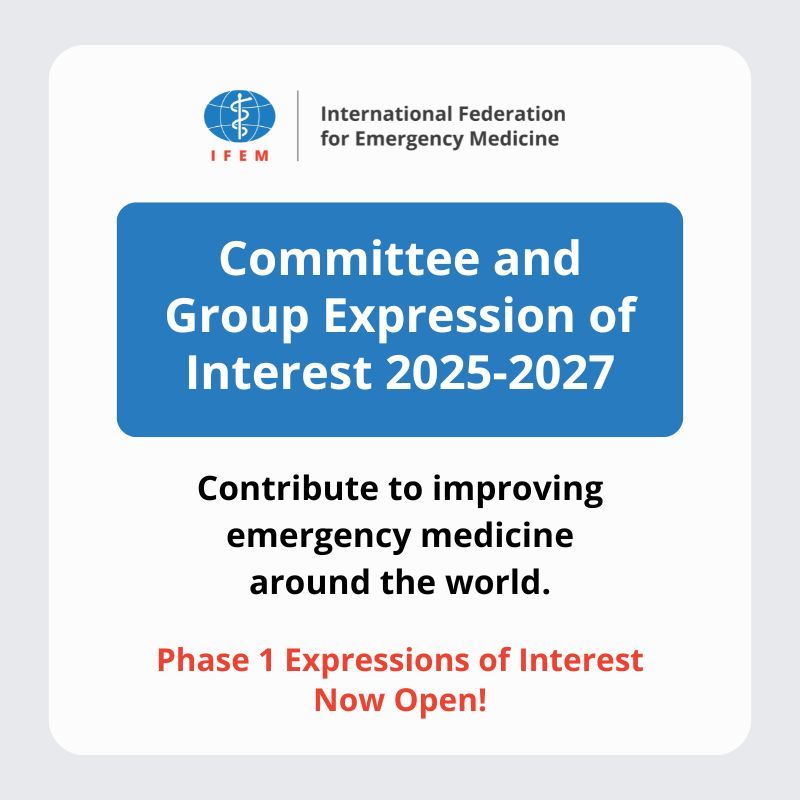 IFEM is pleased to announce elections for members of our Committees and Groups. 

There will be a new structure in place which opens exciting opportunities for Emergency Physicians worldwide to volunteer for IFEM. 

 Learn more and apply: buff.ly/4i2R8VQ