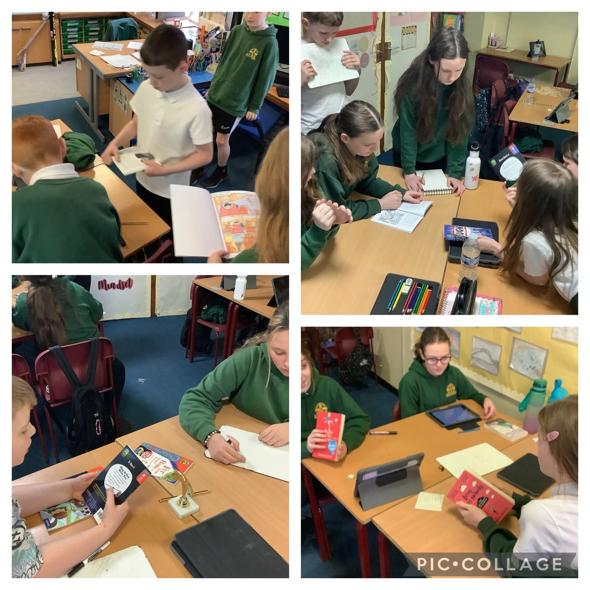 Last week, P7 lead their learning by discussing book choices then choosing which book they would enjoy most for their group reading books.