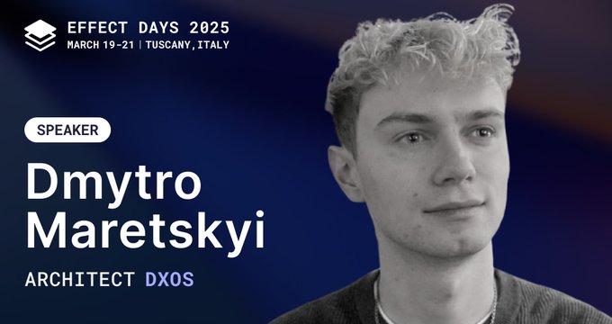 Effect Days speaker banner featuring Dmytro Maretskyi