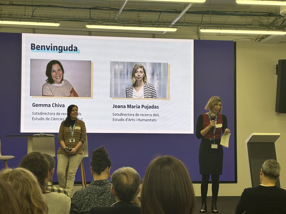 Anna Busquets 🎗 (@abusquetsa) on Twitter photo Comencem la Jornada de Recerca organitzada pels <a href="/UOCartshum/">UOC Arts Humanitats</a> <a href="/UOCinfocom/">UOC Estudis InfoCom</a> <a href="/UOCesalut/">UOC Estudis de Ciències de la Salut</a>. Paraules de benvinguda del vicerector Vilajosana i presentació de la sotsdirectora de recera dels EAH <a href="/PujadasJoana/">Joana Maria Pujadas Mora</a> amb la sots dels estudis de salut, Gemma Chiva. Bona jornada a tothom! Comencem la Jornada de Recerca organitzada pels <a href="/UOCartshum/">UOC Arts Humanitats</a> <a href="/UOCinfocom/">UOC Estudis InfoCom</a> <a href="/UOCesalut/">UOC Estudis de Ciències de la Salut</a>. Paraules de benvinguda del vicerector Vilajosana i presentació de la sotsdirectora de recera dels EAH <a href="/PujadasJoana/">Joana Maria Pujadas Mora</a> amb la sots dels estudis de salut, Gemma Chiva. Bona jornada a tothom!