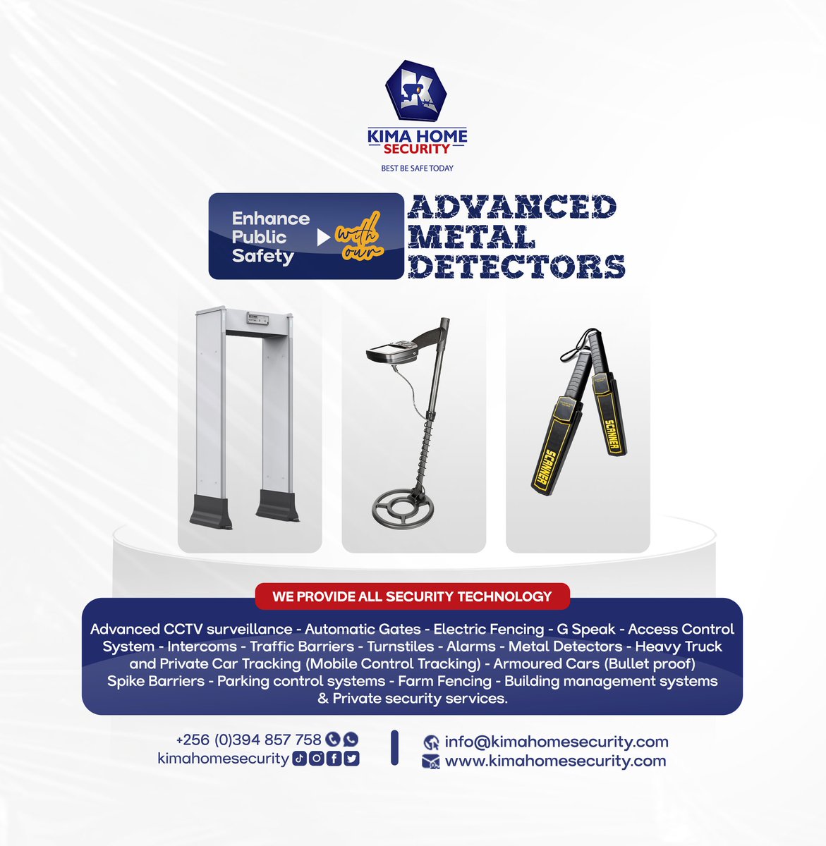 Advanced Metal Detectors. Call 📞 or whatsapp 0394857758.

kimahomesecurity.com