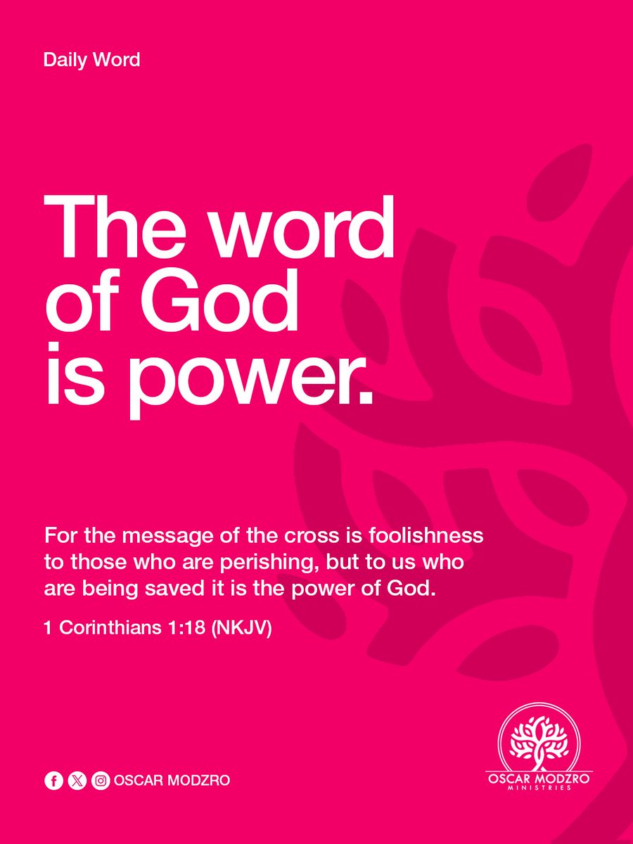 OscarModzro's tweet image. We must develop the habit of speaking the word of God into our lives and in every situation we face. The word of God has power that changes things. The Bible says it is the power of God unto salvation. Speak the word and see the salvation of the Lord manifest in your life.