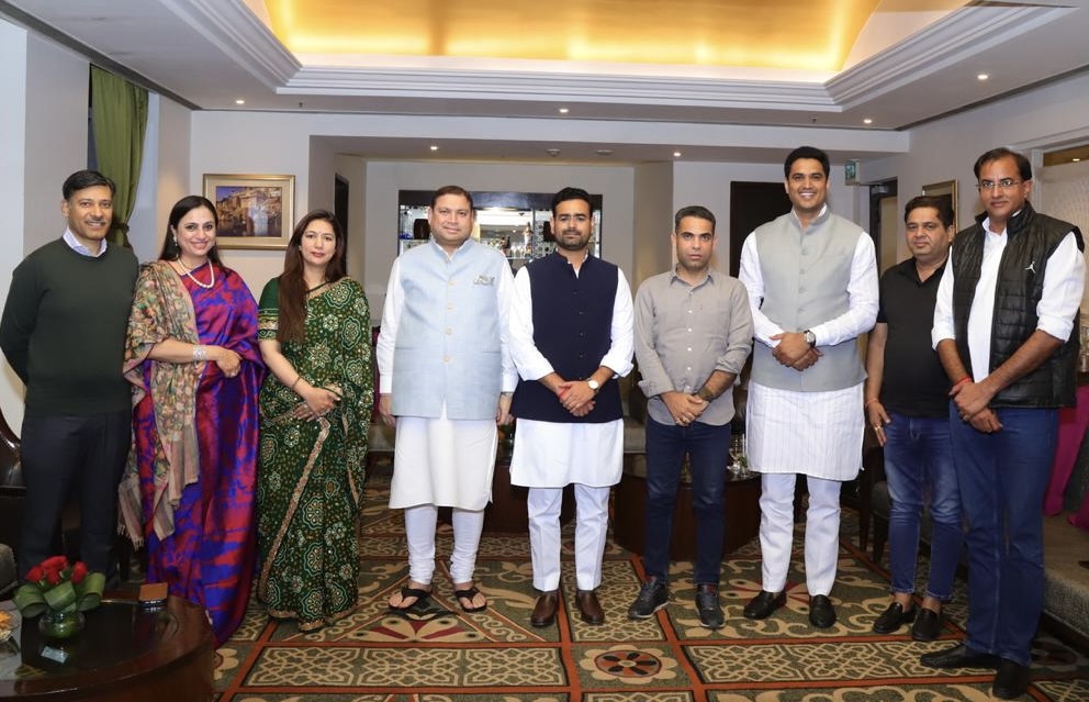 Sundeep Bhutoria (@sundeepbhutoria) on Twitter photo Had a wonderful evening in Jaipur, connecting with fascinating personalities over a delightful dinner recently.
<a href="/arvindchotia/">Arvind Chotia</a> <a href="/ManishYadavIn/">𝗠𝗮𝗻𝗶𝘀𝗵 𝗬𝗮𝗱𝗮𝘃</a> <a href="/drshikhameel/">Dr Shikha Meel Barala</a> <a href="/DrVikasAjmer/">Dr. Vikash Choudhary</a> <a href="/RamniwasGawriya/">Ramniwas Gawriya</a> #SamridhSharma <a href="/lkantbhardwaj/">Laxmikant bhardwaj</a> <a href="/KakkarVinnie/">Vinnie_Kakkar</a> Had a wonderful evening in Jaipur, connecting with fascinating personalities over a delightful dinner recently.
<a href="/arvindchotia/">Arvind Chotia</a> <a href="/ManishYadavIn/">𝗠𝗮𝗻𝗶𝘀𝗵 𝗬𝗮𝗱𝗮𝘃</a> <a href="/drshikhameel/">Dr Shikha Meel Barala</a> <a href="/DrVikasAjmer/">Dr. Vikash Choudhary</a> <a href="/RamniwasGawriya/">Ramniwas Gawriya</a> #SamridhSharma <a href="/lkantbhardwaj/">Laxmikant bhardwaj</a> <a href="/KakkarVinnie/">Vinnie_Kakkar</a>