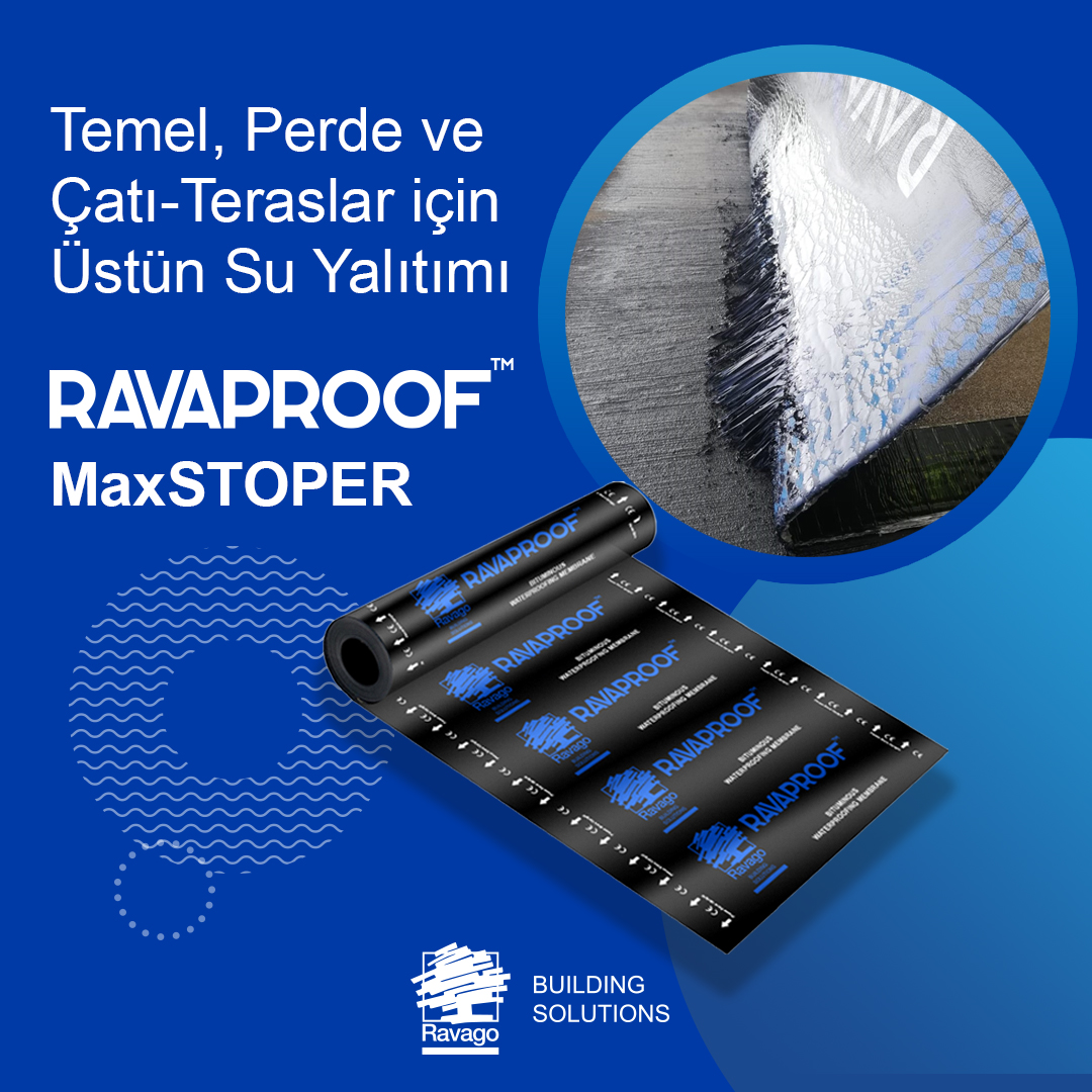 ravagobuilding's tweet photo. RAVAPROOF MaxSTOPER ile temel perdeleri ve çatı-teras alanlarında suya karşı güçlü bir koruma sağlayın!
#ravagobuildingsolutionsturkiye #ravagobinaçözümleri #inşaatınkalbindekiçözümortağı #ravaproof #maxstoper #yalıtım #suyalıtımı #membran #ezberbozuyoruz https://t.co/j2logLSK4j