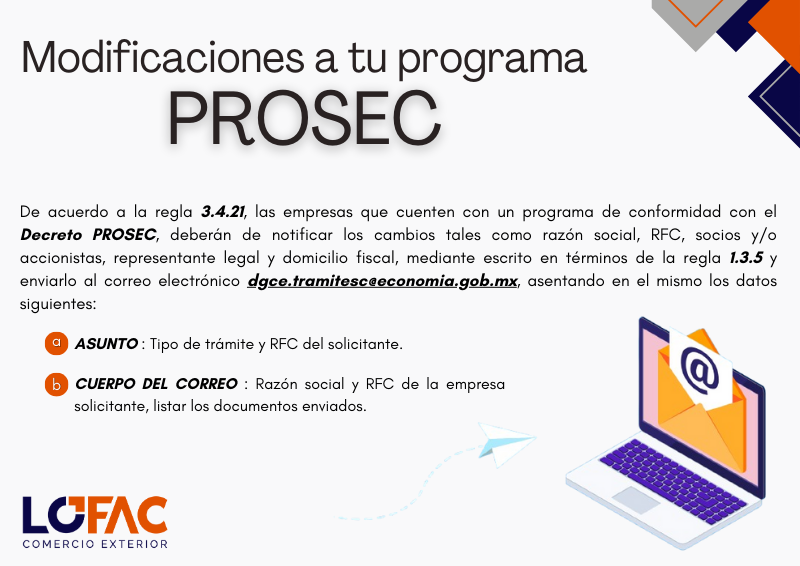 LOFAC_COMEXT's tweet image. 📥⚠️ #PROSEC #SE #DGCE #Notificacion #RFC #Accionistas #ComercioExterior #Lofac