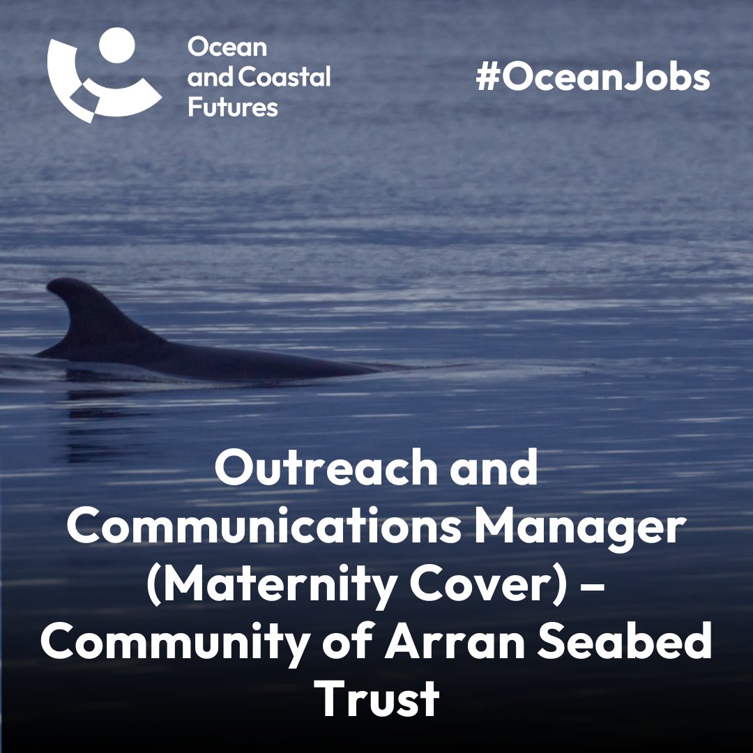 🔔#job: Outreach and Communications Manager - <a href="/ArranCoast/">Arran Coast</a> [1yr position]

▪️Closes: 16 March
▪️Salary: £27k - £29k
▪️Location: Lamlash, Isle of Arran
▪️Details👉 cmscoms.com/?p=43139

Sign up for #OceanJobs👉 cmscoms.us1.list-manage.com/subscribe?u=a4…
#hiring #vacancy