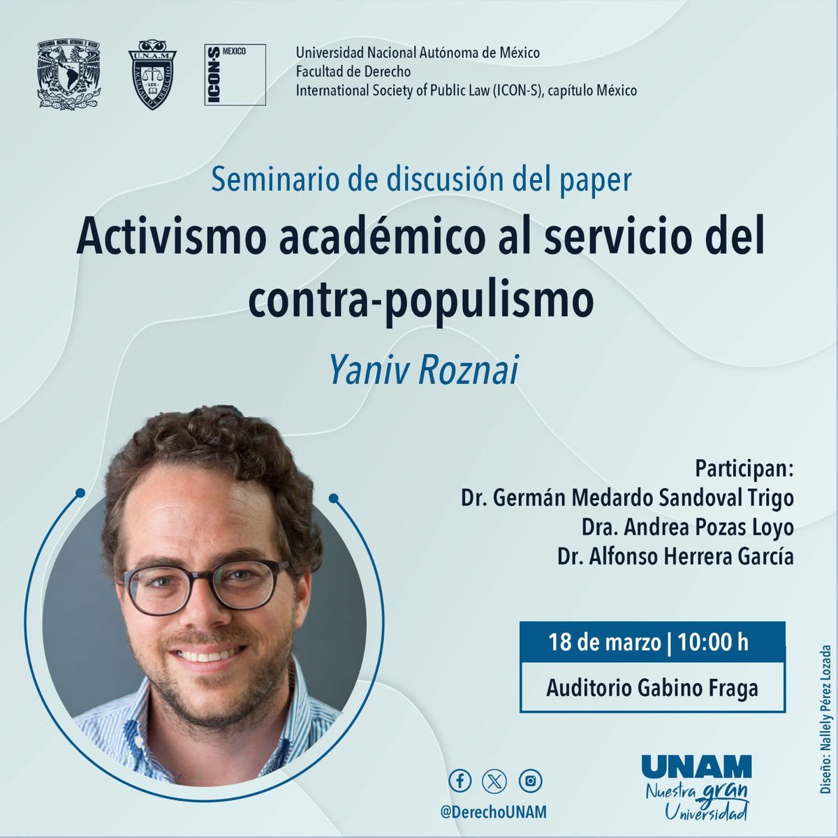 Next month in Mexico, I’ll discuss at <a href="/UNAM_MX/">UNAM</a> &amp; <a href="/ICON__S/">ICON•S</a> Mexico 
“Activismo académico al servicio del contra-populismo” 🇲🇽 ⚖️