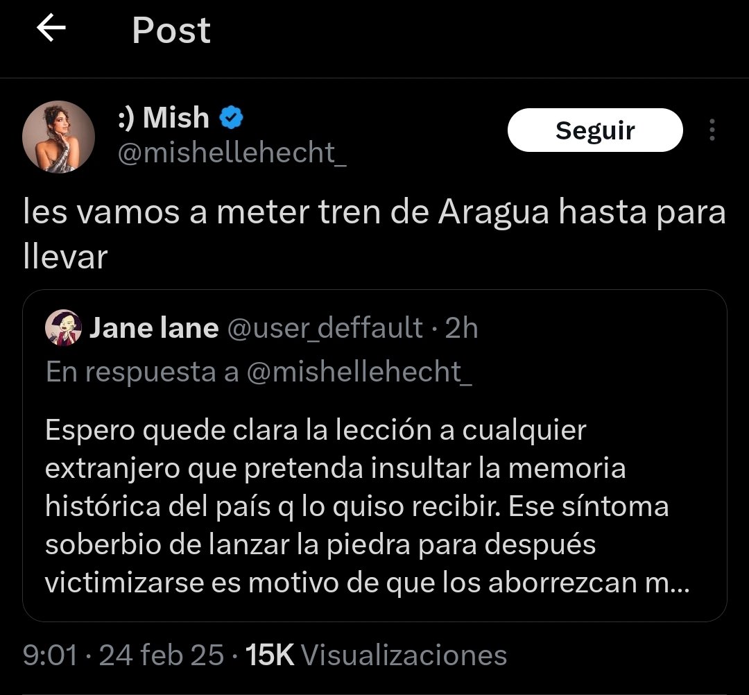La venezolana borró el mensaje, pero q no pase desapercibido q dijo q meteran al tren de aragua en chile haciendo parte del mismo. 

Éstos son los "venezolanos buenos" los q dicen "los buenos somos más "

<a href="/PDI_CHILE/">PDI Chile</a> debe investigarla por esto

#GeorgeHarris
#Vina2025