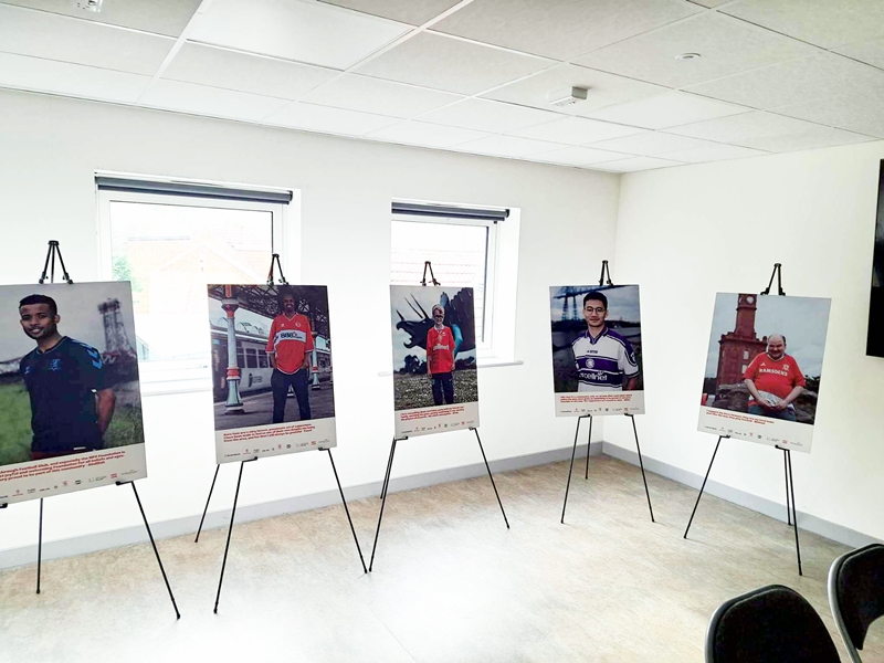 Get down to <a href="/LandOfIron/">Land of Iron</a> to see #MyBoroMyShirt exhibition being displayed in the Skinningrove ironstone mining museum for half term - 15 Boro fan portraits of diversity by <a href="/PaulWYI/">Paul Thompson</a>  <a href="/banks_photo/">Tom Banks</a>  #UTB
