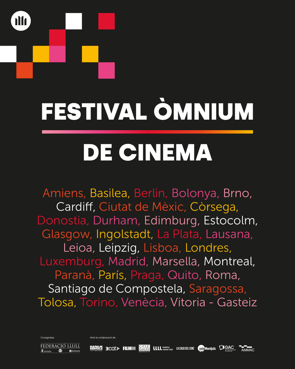 omnium's tweet photo. El Festival Òmnium de Cinema aterra a 35 ciutats d’arreu del món, més del doble que l’any passat. ✈️

📍Troba la teva sala!
🎟️ https://t.co/7qJ3MUbHfa

Promovem, impulsem i consumim l’audiovisual en català. https://t.co/AkahIdzw2f