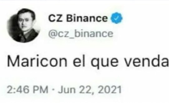 Cell_perfectoOG's tweet image. Si lo dice CZ …